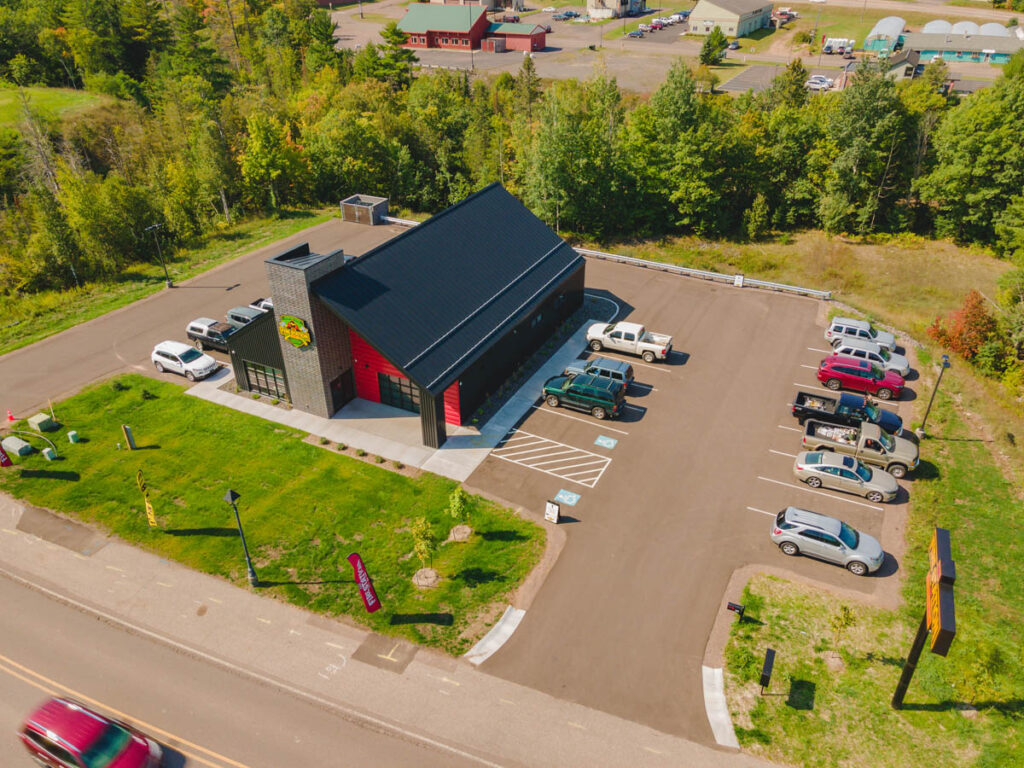 Newly constructed FireStation storefront.